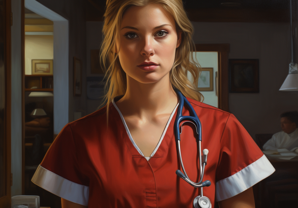 młoda pielęgniarka